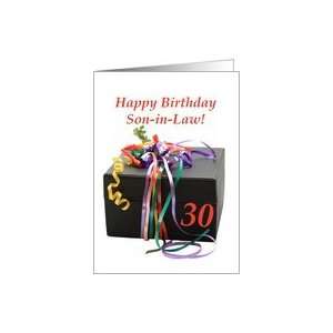  son in law 30th birthday gift with ribbons Card Health 