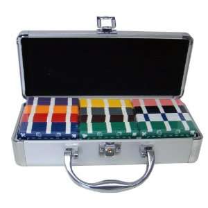 60 Count Poker Plaque Set with Case   Choose Colors:  