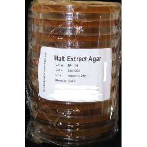  Malt Extract Agar Pre poured Petri Dishes PK/10 Plates 