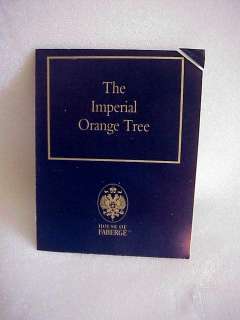 Igor Carl Faberge TFM the Tsarinas Garden Orange Tree  