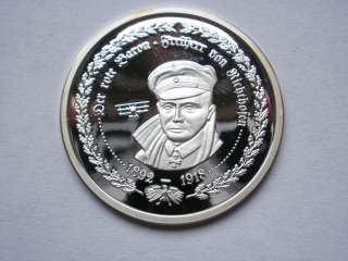 Manfred von Richthofen Medal   The Red Baron Medal   Silver Medal 