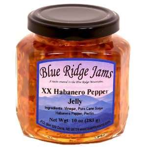 Blue Ridge Jams: XX Habanero Pepper Jelly, Set of 3 (10 oz Jars)