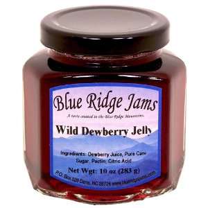 Blue Ridge Jams: Wild Dewberry Jelly, Set of 3 (10 oz Jars):  