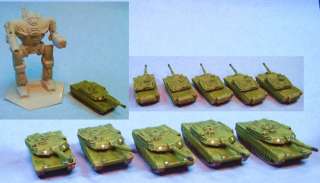 GHQ miniatures M1 Abrams (5) suitable for Battletech  