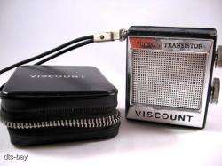 VINTAGE TRANSISTOR RADIO   VISCOUNT 7 T MICRO  