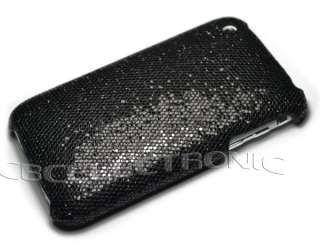New Black color Bling Glister hard cases cover Skin for iphone 3g 3gs 