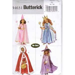  Butterick Pattern B 4631 CHILDRENS/GIRLS NO SEW COSTUMES 