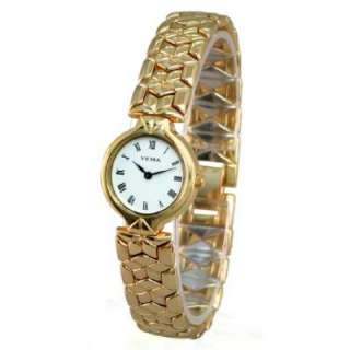 YEMA by Seiko of France Womens Gold toned Watch with Reversible Two 