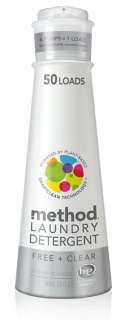  Method Laundry Detergent Free + Clear  50 Loads, 20 Ounce 