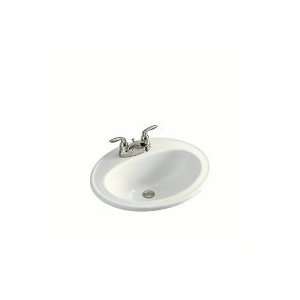  Kohler K 2196 4R Pennington Self Rim Lavatory, White