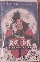 NEW DISNEY GLENN CLOSE 101 Dalmatians VIDEO (1997, VHS) 786936018905 