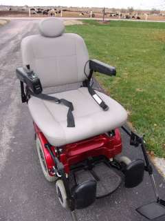 Pride Mobility Jazzy 1170 XL Heavy Duty Electric Wheelchair Red 400lb 