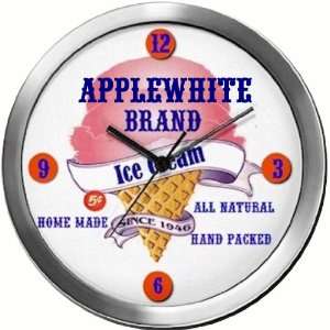  APPLEWHITE 14 Inch Ice Cream Metal Clock Quartz Movement 
