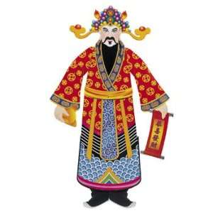  Large God Of Wealth Jointed Cutout   Party Decorations 