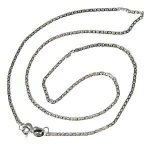  Mariner Oval Link Chain Silver Necklace: Jewelry