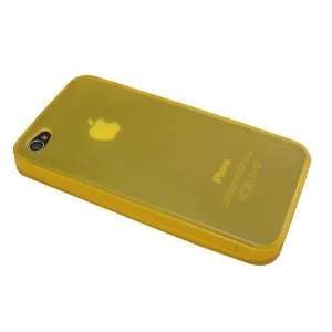  Modern Tech Yellow Gel Case/ Skin for Apple iPhone 4 Cell 