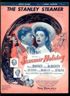 Summer Holiday 1947 ROONEY/DeHAVEN Stanley Steamer  