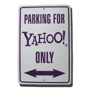  Yahoo   12 x 18 Plastic Parking Sign Patio, Lawn 