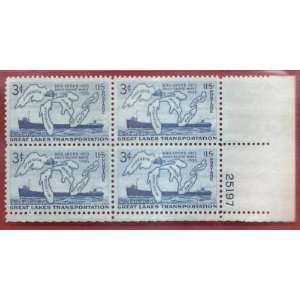  Stamps US Great Lake Transportation Scott 1069 Block of 4 