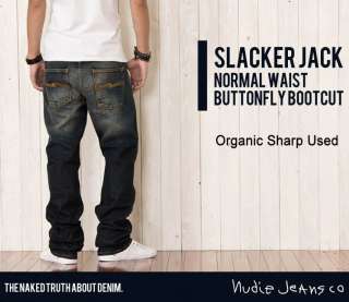 Nudie Jeans SLACKER JACK Organic Sharp Used W30xL34 New with Tags 