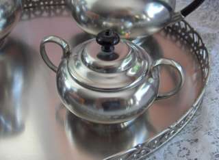 Beautiful Vintage 8 Pc Coffee Tea Service Metawa Real Pewter 94% 
