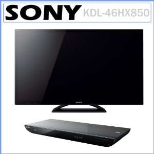 KDL 46HX850 46 Inch 1080p 3D LED Wi FI Internet TV + Sony BDP S590 3D 