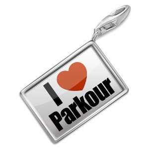  FotoCharms I Love Parkour   Charm with Lobster Clasp For 