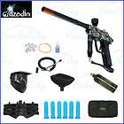 Azodin Kaos Blue/Silver Marker Gun Combat Paintball Mega Pro Package 