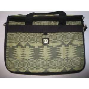  Kente Laptop Eco Messenger Bag   Hemp (Green): Electronics