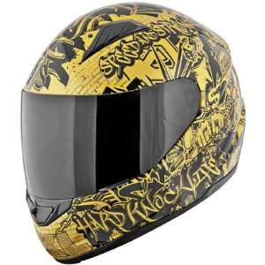   Strength SS1500 Hard Knock Life Gold Full Face Helmet (XL): Automotive