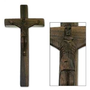  Wood cross, Christ Crucified