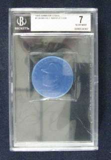 1955 Armour Coins Mickey Mantle #13B Correction BVG 7  
