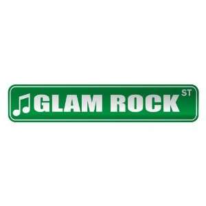 GLAM ROCK ST  STREET SIGN MUSIC