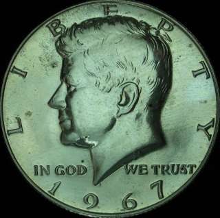 1967 P SMS Silver Proof Kennedy Half     
