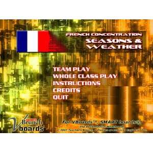   French Concentration Game Seasons and Weather on CD: Everything Else