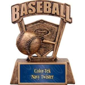  Prosport 6 Custom Baseball Resin Trophies NAVY COLOR TEK 