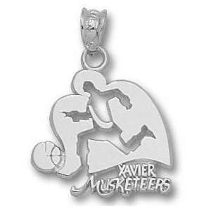  Xavier Musketeers Solid Sterling Silver Basketball Mascot 