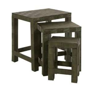  IMAX CK Basketweave Verdigris Table, Set of 3