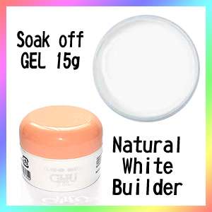 Soak off UV Builder Gel White 15g extension nail  