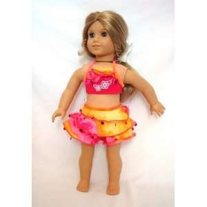  Multi Colored Bikini for 18 Inch Dolls Toys & Games