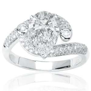   Appraised Center Stone and 1.15 Carats of Side Diamonds (1.85 Cttw