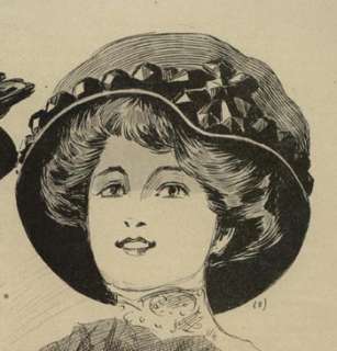 MODISTE PARISIENNE March 16,1909  HATS  Large cloche  