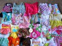 HUGE LOT 50 items Baby Girl Spring & Summer Clothes Newborn, 0 3, 3 6 
