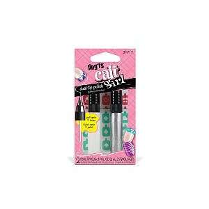 Fingrs Cali Girl Dual Tip Polish, 2 Dual Tip Polish, 2 Stencil Sheets 