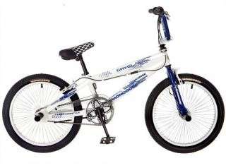 NEW Mongoose 20 Boys Gavel BMX Freestyle Bike  White and Navy Blue 