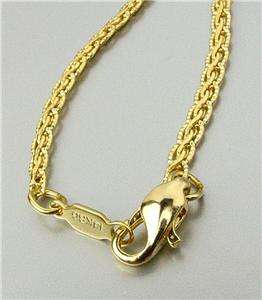 18 kt Gold EP Plated 18 Inch Weave Style Chain Necklace  