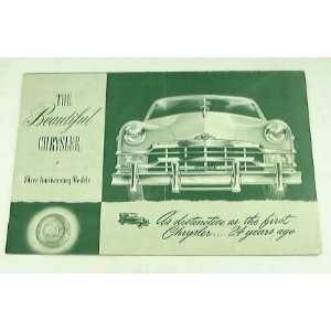  1949 49 SILVER ANNIVERSARY CHRYSLER BROCHURE Everything 