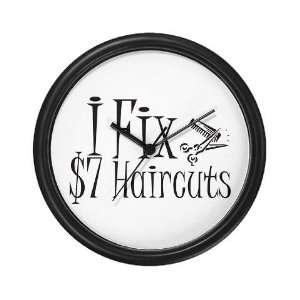  I Fix 7 Haircuts Health Wall Clock by  