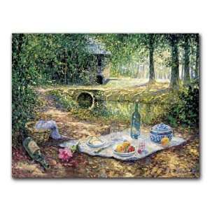  Picnicking by a Stream   Box Set of 12 Greeting Cards and 