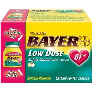  Bayer Low Dose Aspirin Tablets 81 mg 200 ct.: Health 